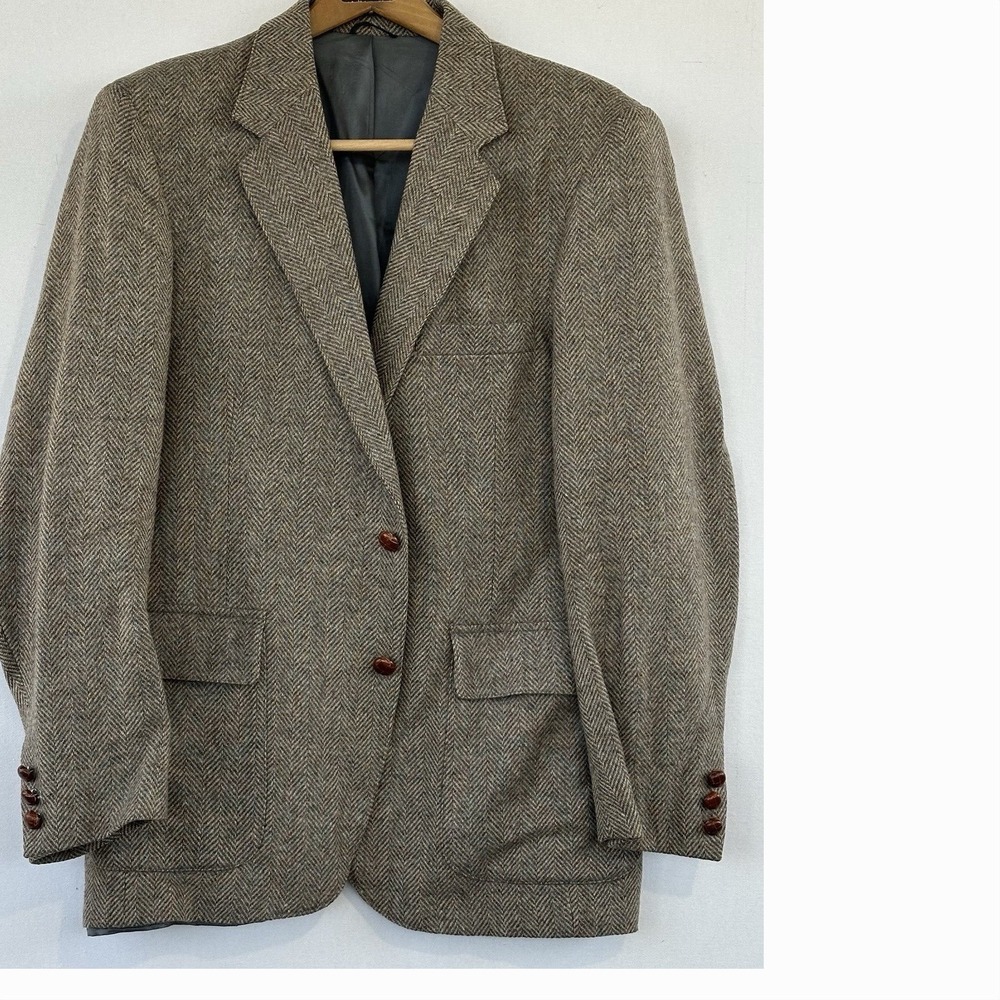 VTG Farah Wool Tweed Blazer Sports Coat Men's 41 Reg
